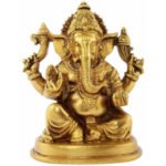 Shri Ganapati Puja Brass Idol