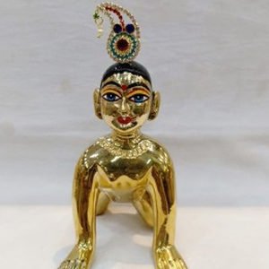 Baby Radha Brass Idol
