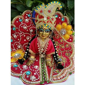 Baby Radha puja idol with complete sringar ites