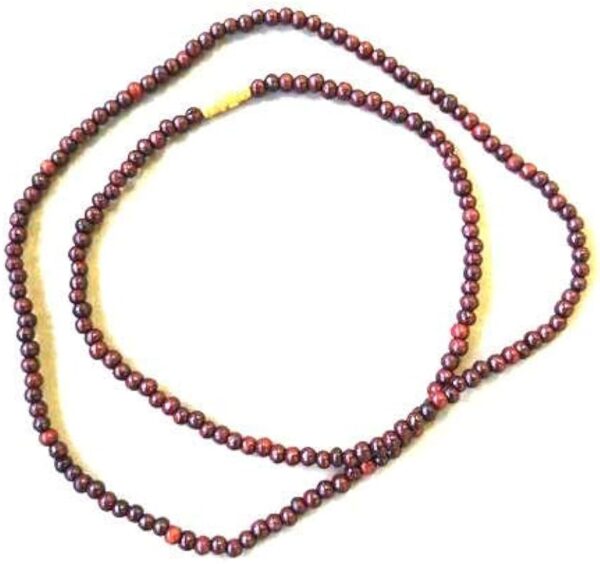 Rakt Chandan Kanthi mala- Three round neck