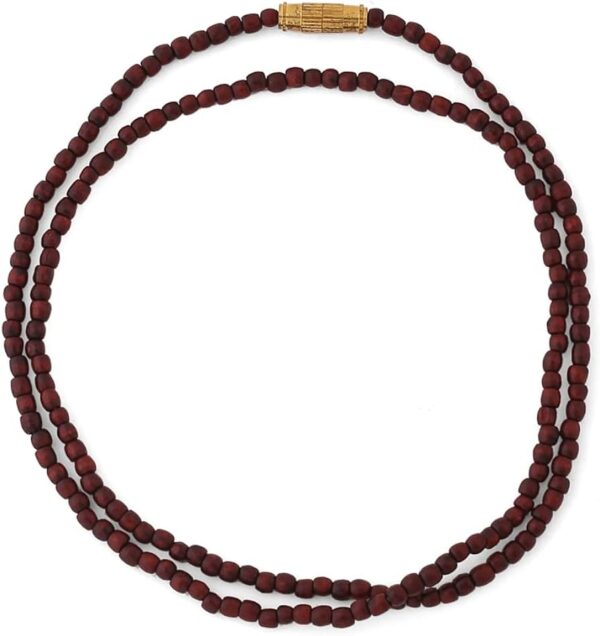 Red Sandalwood Three round neckless rosary