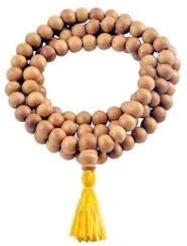 108 Beads White Sandalwood Rosary for chanting