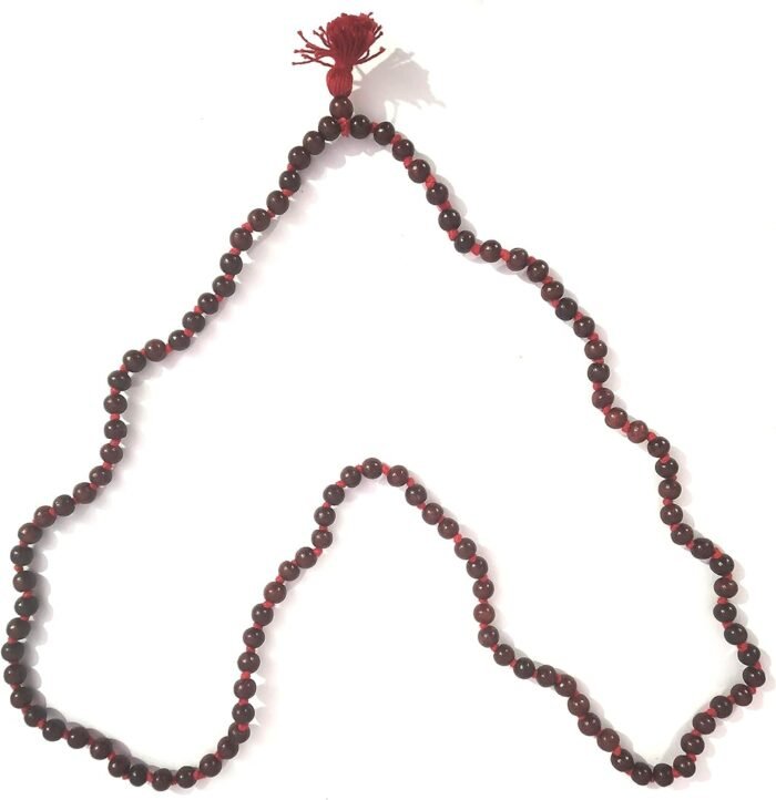 Red Sandalwood Two round neckless rosary